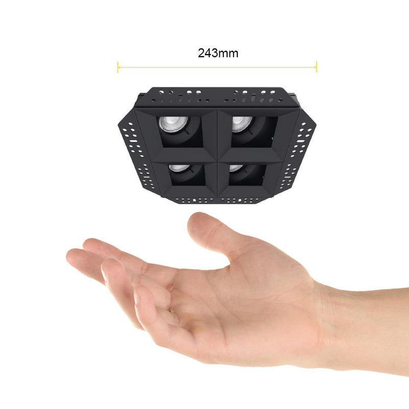 Luminaria de Empotrar en Techo Comercial CO1176NBCA Construlita