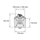 Luminaria de Empotrar en Techo Comercial CO1185BBCA Construlita