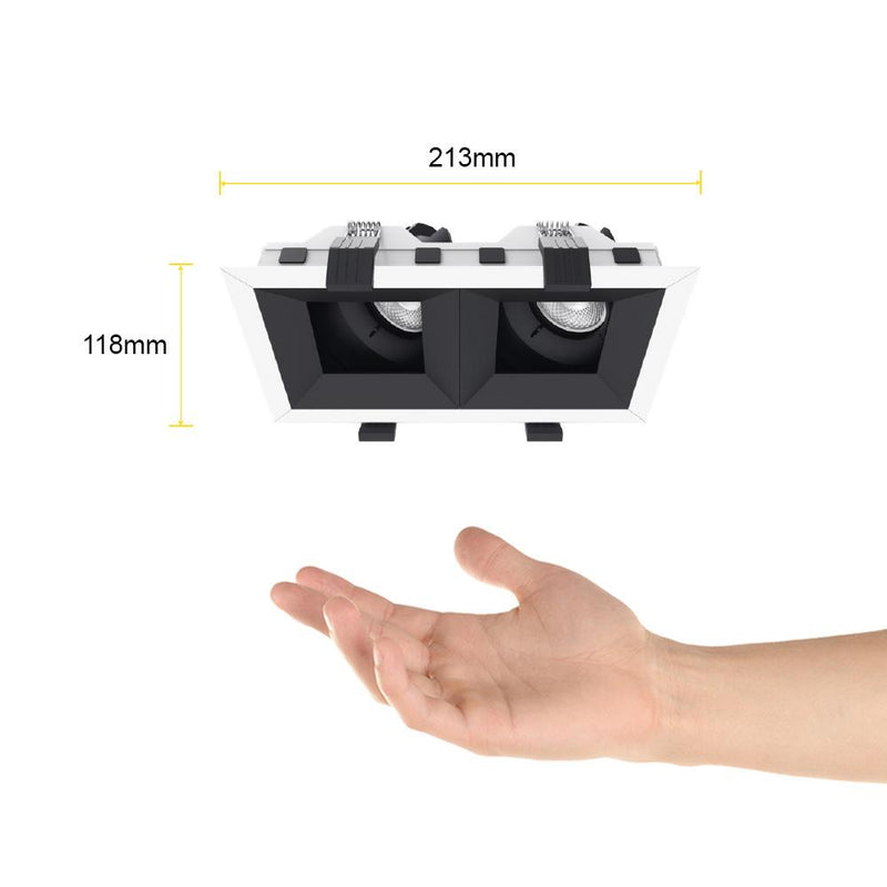 Luminaria de Empotrar en Techo Comercial CO1186BBCA Construlita