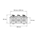 Luminaria de Empotrar en Techo Comercial CO1187BBCA Construlita