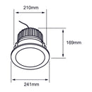 Luminaria de Empotrar en Techo Comercial CO1200BBNA Construlita