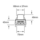 Luminaria de Empotrar en Techo Comercial CO1260BBCA Construlita