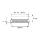 Luminaria de Empotrar en Techo Comercial CO1262BBCA Construlita