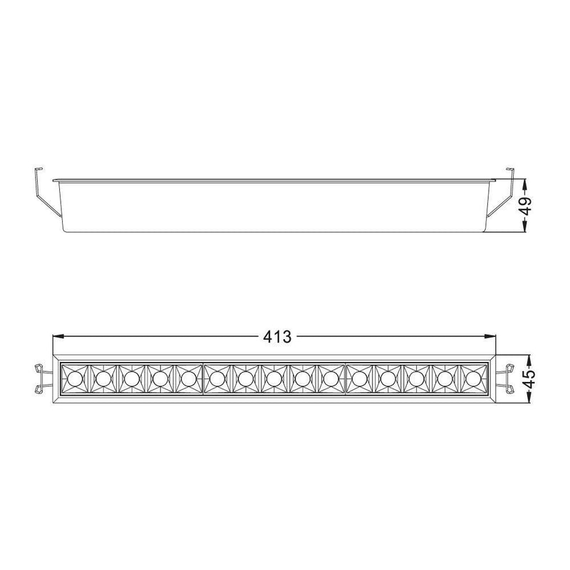Luminaria de Empotrar en Techo Comercial CO1263BBCA Construlita