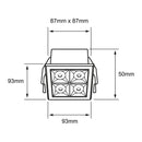 Luminaria de Empotrar en Techo Comercial CO1270BBCA Construlita