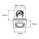 Luminaria de Empotrar en Techo Comercial CO1629NBCA Construlita