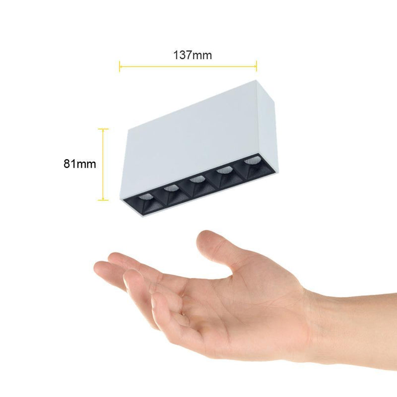 Luminaria de Sobreponer en Techo Comercial CO4080BBCA Construlita