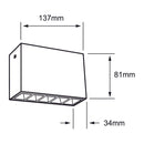 Luminaria de Sobreponer en Techo Comercial CO4080BBCA Construlita