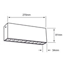 Luminaria de Sobreponer en Techo Comercial CO4081NBCA Construlita