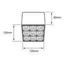 Luminaria de Sobreponer en Techo Comercial CO4084NBCA Construlita
