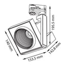 Luminaria de Sobreponer Riel Comercial CO5062NBCA Construlita
