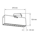 Luminaria de Sobreponer Riel Comercial CO5082BBCA Construlita