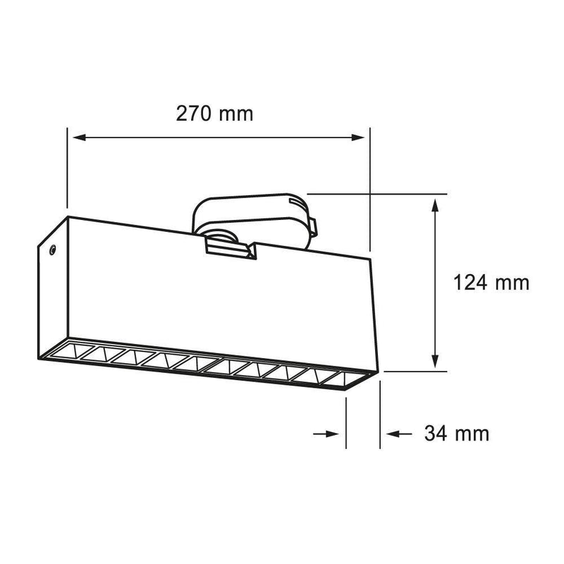 Luminaria de Sobreponer Riel Comercial CO5082NBCA Construlita