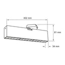 Luminaria de Sobreponer Riel Comercial CO5083NBCA Construlita