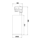 Luminaria de Sobreponer Riel Comercial CO5112BBCA Construlita