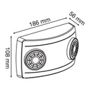 Luminaria de Sobreponer Muro Comercial CO6314BBFL Construlita