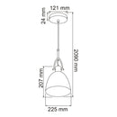 Colgante Interior CTL-8215/CR Bamba I