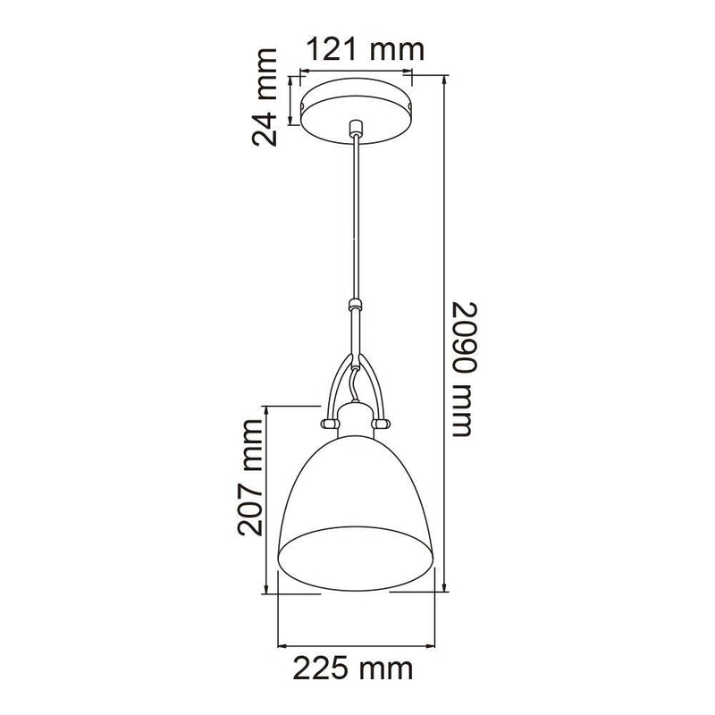 Colgante Interior CTL-8215/CR Bamba I