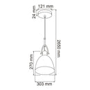 Colgante Interior CTL-8220/CR Bamba II