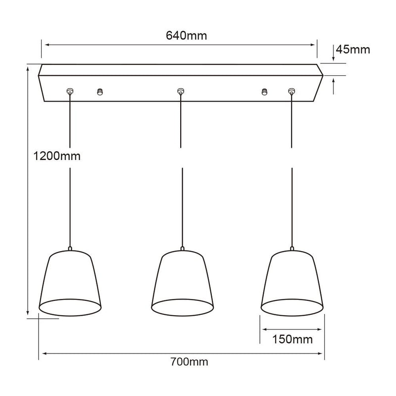 Colgante Interior CTLLED-802 Lamezia II