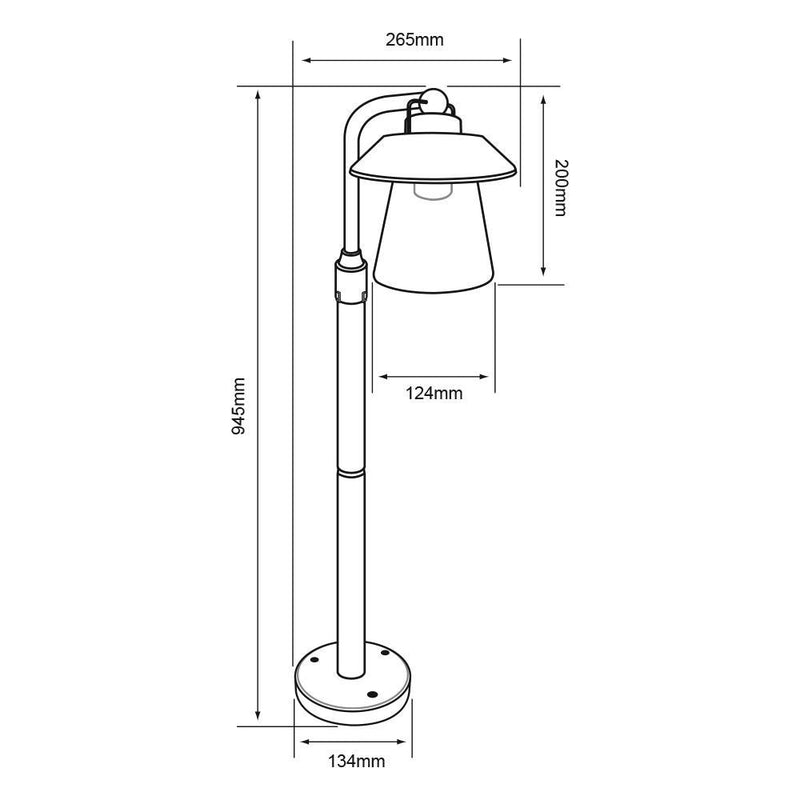 Mini Poste Exterior H-3423/BA Spica II