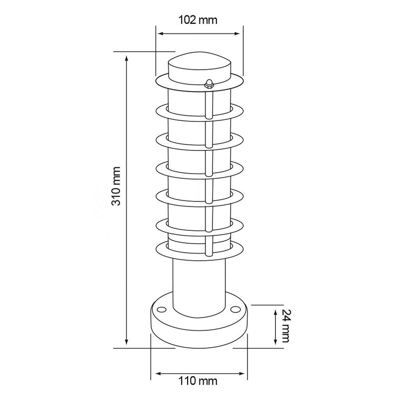 Mini Poste Exterior H-425/S Alpino