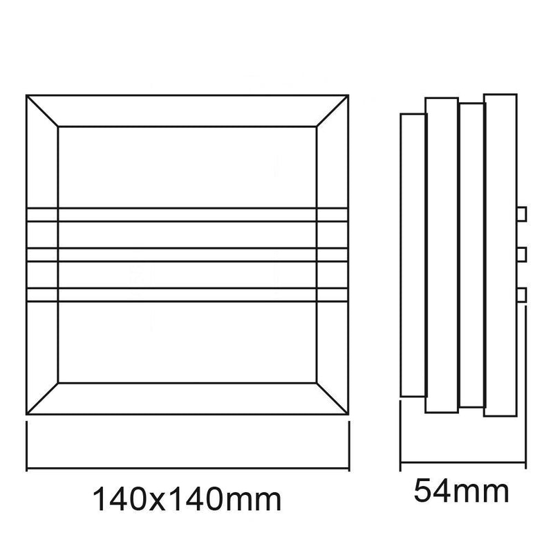 Pared Exterior HLED-1172/S Tarento