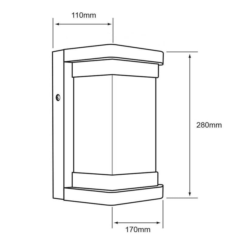 Pared Exterior HLED-201/N Crux