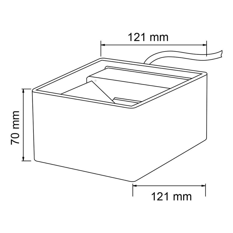 Pared Exterior HLED-401/7.5W/30/B Zibo