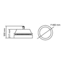 Luminaria de Suspender Industrial y Grandes Superficies  IN8007NBNA Construlita