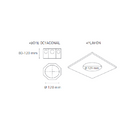 Empotrado Interior Modelo L5071-BI0 Luna 9 SSD 9W 4000 K Marco Níquel Satín Proveedor Magg