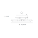 Luminaria de Suspender Industrial Modelo L5888-630 Highbay 150W Básico 6000 K Proveedor Magg