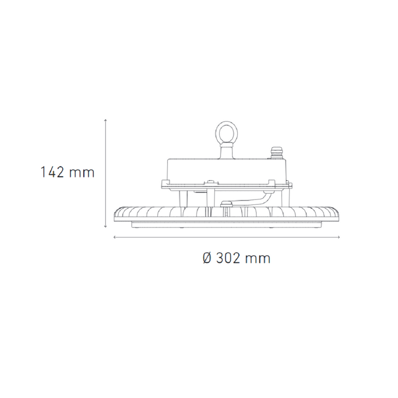 Luminaria de Suspender Industrial Modelo L5888-630 Highbay 150W Básico 6000 K Proveedor Magg
