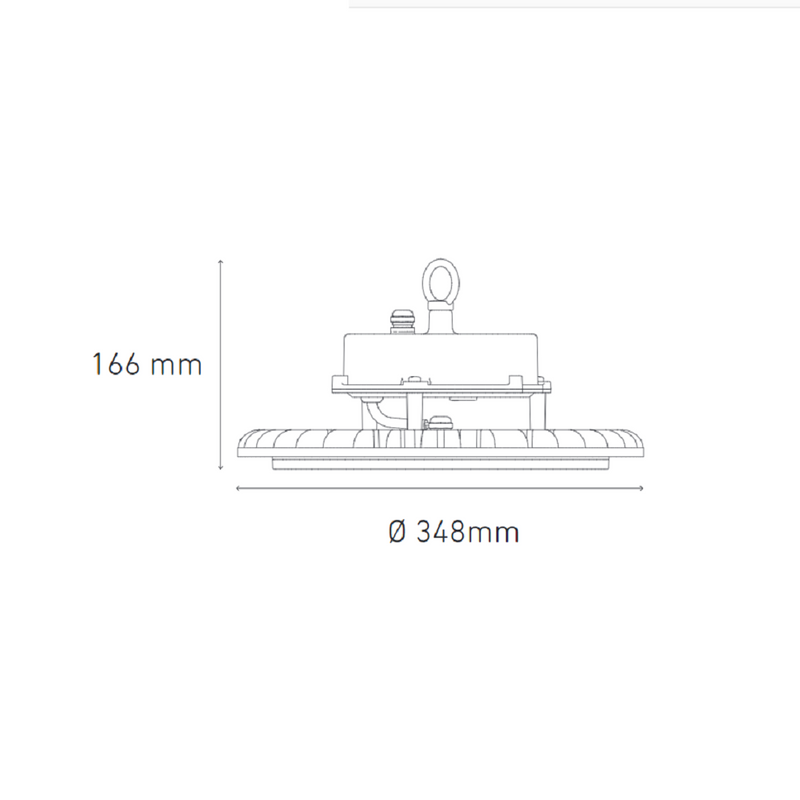 Luminaria de Suspender Industrial Modelo L5891-630 Highbay 200W Básico 6000 K Proveedor Magg