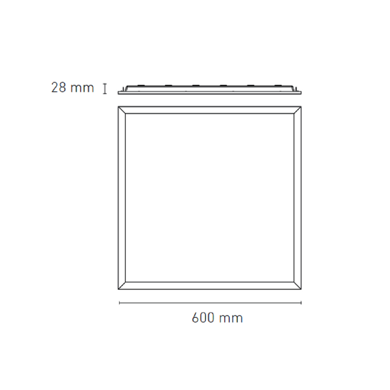 Panel Modelo L6056-1I0 Panel Soft 60x60 STD 40W 4000 K Marco Blanco Proveedor Magg
