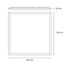 Panel Modelo L6069-130 Panel Soft 60x60 B 32W 6000 K Marco Blanco Proveedor Magg