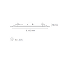 Empotrado Interior Modelo L6335-130 Luna 13 Flat Estándar 6000 K Blanca Proveedor Magg