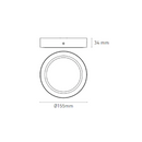 Plafón Interior Modelo L6377-130 Luna 9 Flat S Rnd 9W 6000 K Proveedor Magg