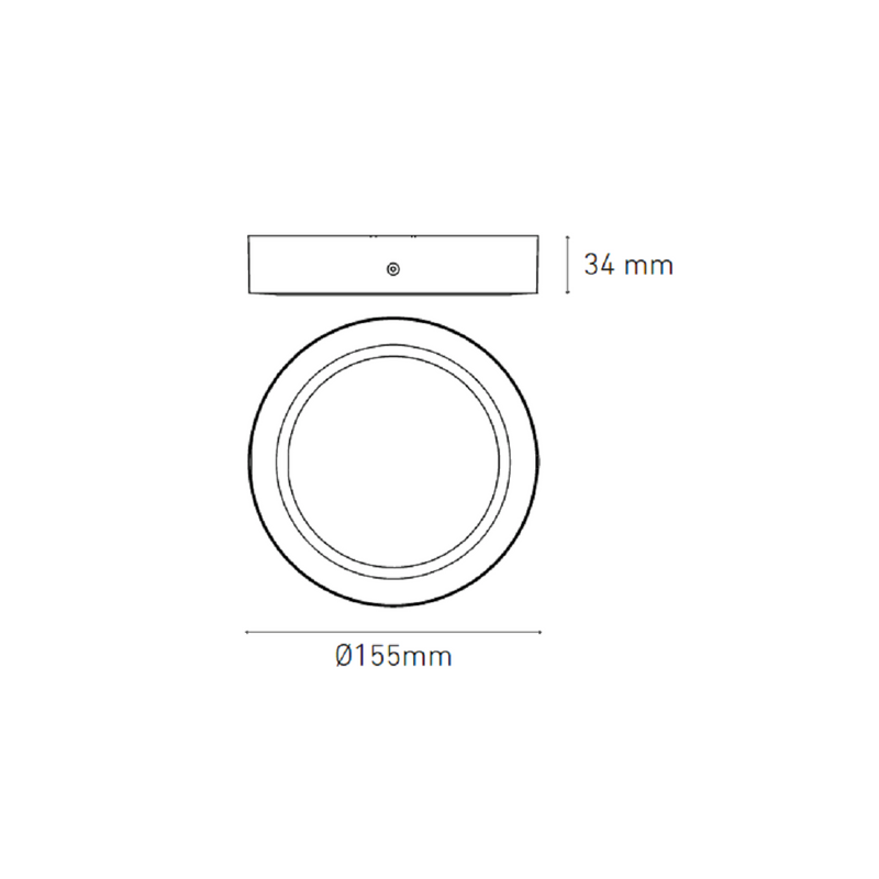 Plafón Interior Modelo L6377-1I0 Luna 9 Flat S Rnd 9W 4000 K Proveedor Magg