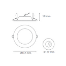 Empotrado Interior Modelo L6391-1E0 DUO (2) Luna 9 6W 3000 K Blanca Proveedor Magg