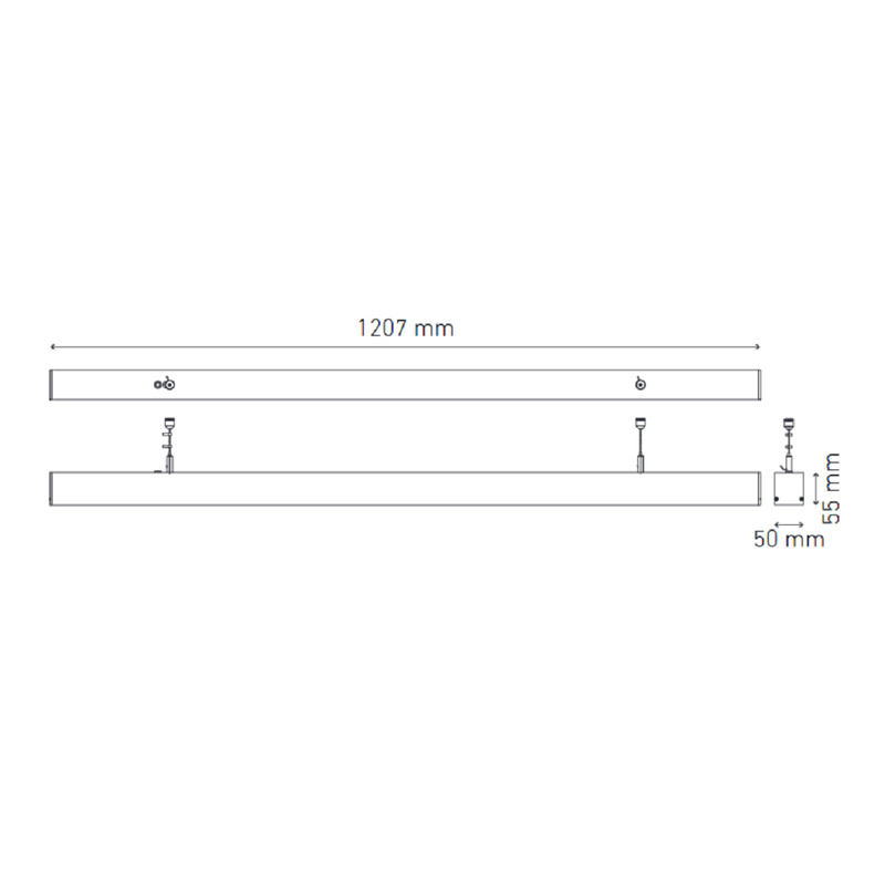 Gabinete Interior Modelo L6474-1I0 BL U 1200 Suspender 23W 4000 K Proveedor Magg