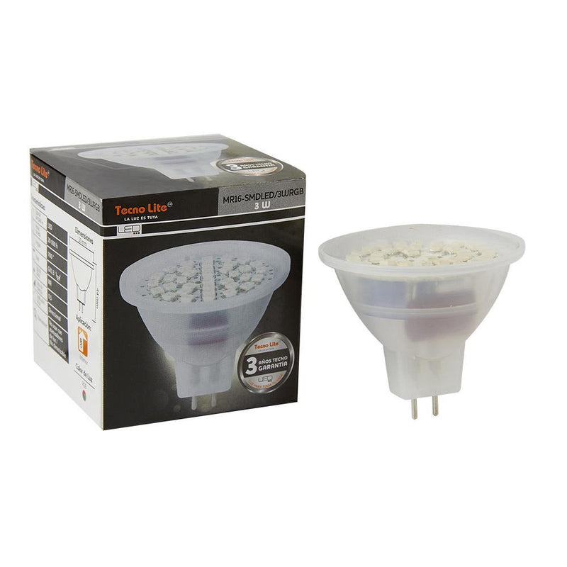 Foco Led MR16-SMDLED/3WRGB