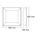 Luminaria de Empotrar en Techo Oficinas y Corporativos OF1070BBNA Construlita