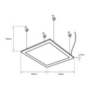 Luminaria de Empotrar en Techo Oficinas y Corporativos OF1297BBNA Construlita