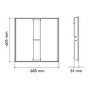 Luminaria de Empotrar en Techo Oficinas y Corporativos OF1833BBNA Construlita