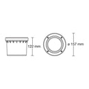 Luminaria de Empotrar en Piso Urbano y Arquitectónico OU3039SBCB Construlita