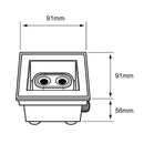 Luminaria de Empotrar en Piso Urbano y Arquitectónico OU3164NBCA Construlita