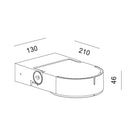 Luminaria de Sobreponer en Muro Urbano y Arquitectónico OU6074NBCA Construlita