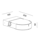 Luminaria de Sobreponer en Muro Urbano y Arquitectónico OU6075NBCA Construlita