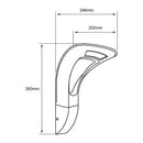 Luminaria de Sobreponer en Muro Urbano y Arquitectónico OU6080GBNB Construlita